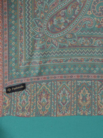 Pashmoda Women Aaraish Kashmiri Royal Paisley Design Jamawar Shawl (Size: 101 X 203 Cms)