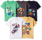 T2F Boys Cotton Printed Regular Fit T-Shirt (Pack of 5)