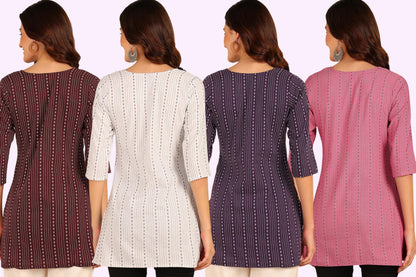 Dsk Studio Cotton Short Kurti For Women And Girls