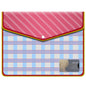 Fedus Documents Holder Envelope Folder, Stylist Printed File Storage Bag With Snap Button Transparent Plastic File For Documents
