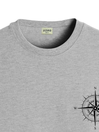 ADRO Tshirt for Men | Printed T Shirt for Men | 100% Cotton Tshirt | Graphic Printed T-Shirt | Chest Printed Tshirt | Unisex Tsh