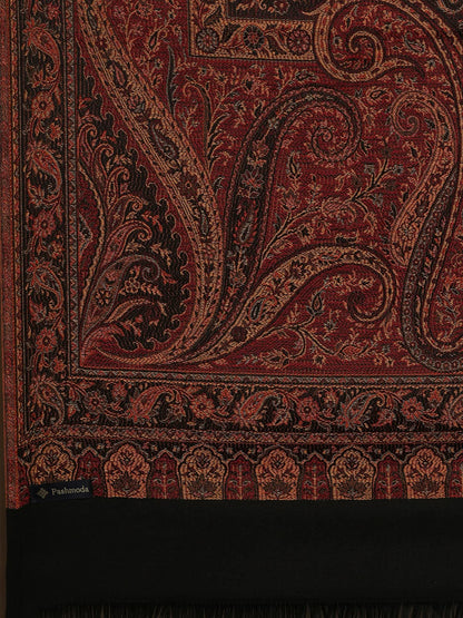 Pashmoda Women Shahnaz Antique Jamawar Shawl (Size: 101 X 203 Cm)