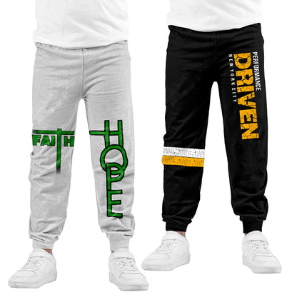 Kyda Kids Boys Cotton Printed Track Pants (Pack Of 2)