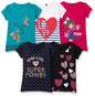 T2F Girls Cotton Regular Fit T-Shirt(Pack of 5)