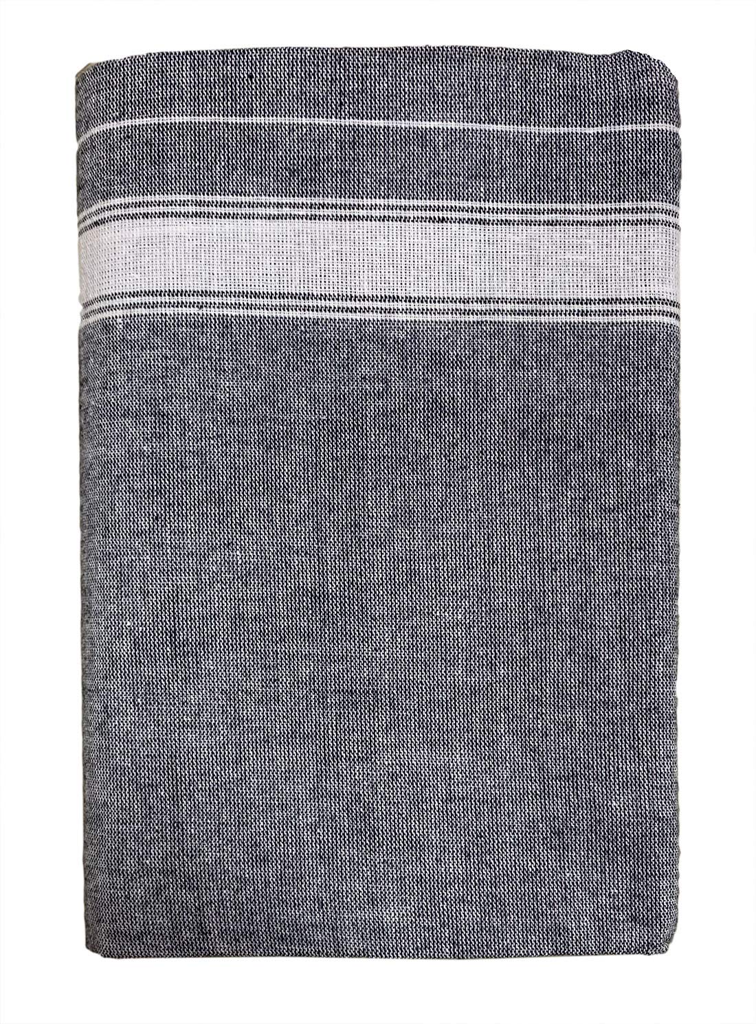 Prakasam Cotton Mens Colour Thalapathi Border Single Dhoti/Size1.28X2.00 Mtrs/Combo Pack Of 2 Dhoties