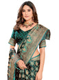 Glory Sarees WomenS Pure Kanjivaram Soft Banarasi Original Satin Silk Saree Elegantly Crafted Graceful Wedding Design With Blou
