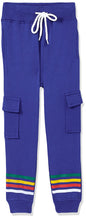 T2F Boys Regular Fit Mid Rise Track Pant Royal Blue