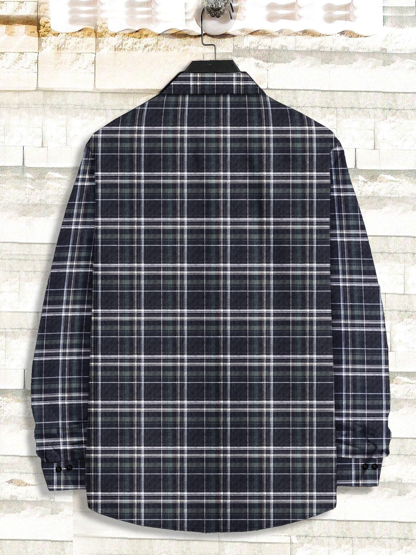 Noble Monk MenS Regular Long Sleeve Cotton Check Shirt | Casual Shirt With Spread Collar