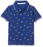 T2F Boys Cotton Regular Fit T-Shirt Royal Blue