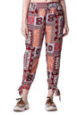 POPWINGS Casual Boho Printed Side Long Slit Trousers for Women || Summer Wear Comfortable Pull-On Women Trousers || Latest Weste