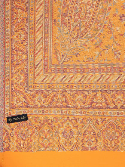 Pashmoda Women Noor Kashmiri Royal Paisley Design Jamawar Shawl (Size: 101 X 203 Cms)