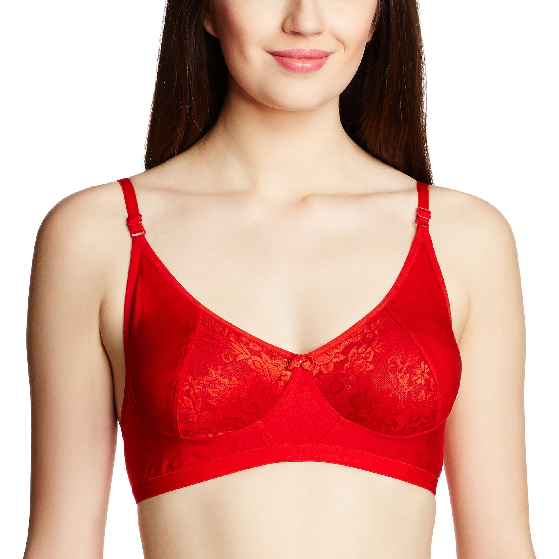 clovia Non Wired Bra (BR0225P04-40B_Red)