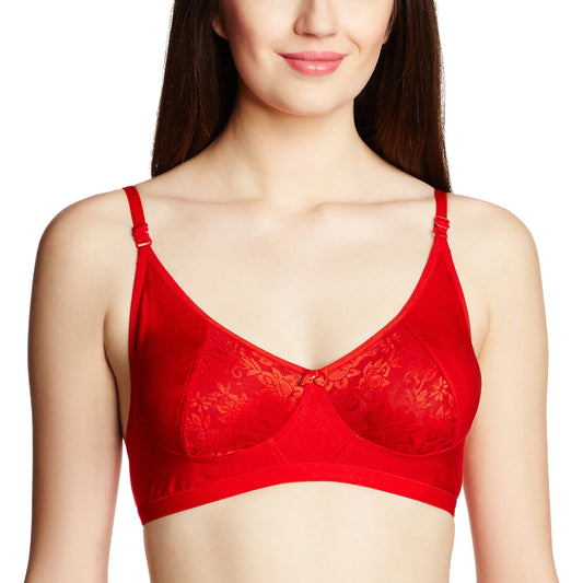 clovia Non Wired Bra (BR0225P04-40B_Red)