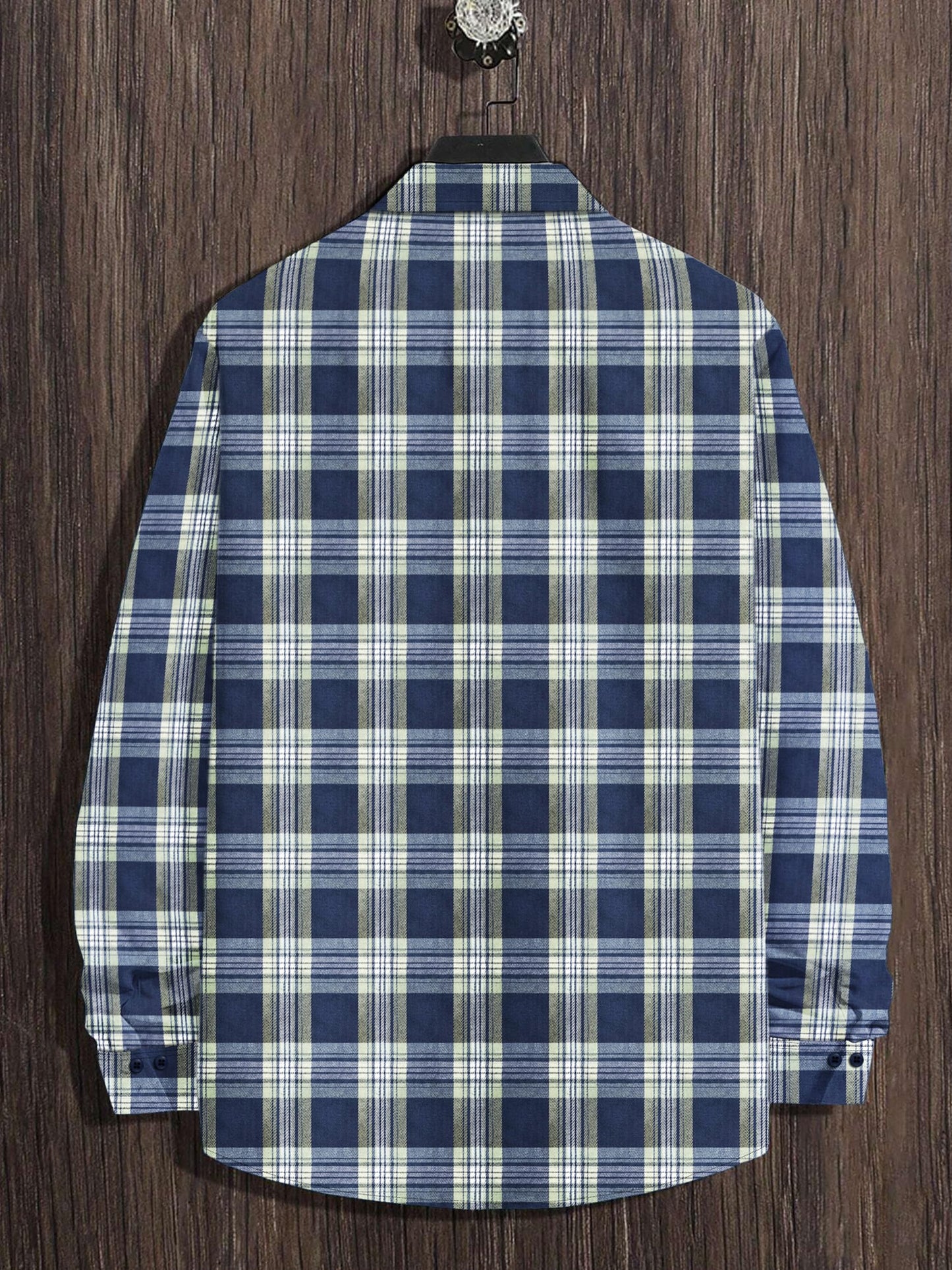 Noble Monk MenS Regular Long Sleeve Cotton Check Shirt | Casual Shirt With Spread Collar