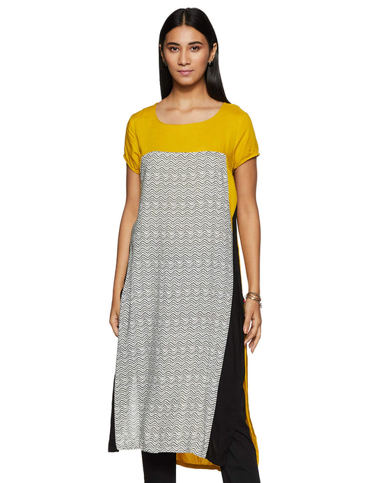 W for Woman Women's Straight Kurta (16FE15831-57150_Multi