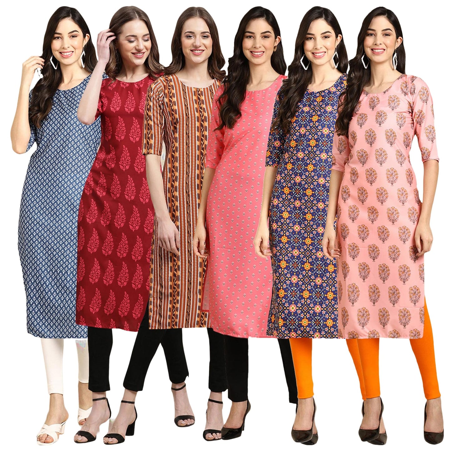 Pinkmint Crepe Printed Kurti For Womens College Wear Kurti For Women