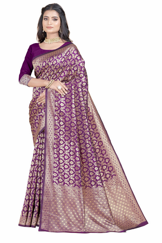 Sugathari WomenS Banarasi Saree Pure Kanjivaram Silk Saree Soft New Ladies 2023 Design Wear Pattu Sarees Latest Party Sari Coll