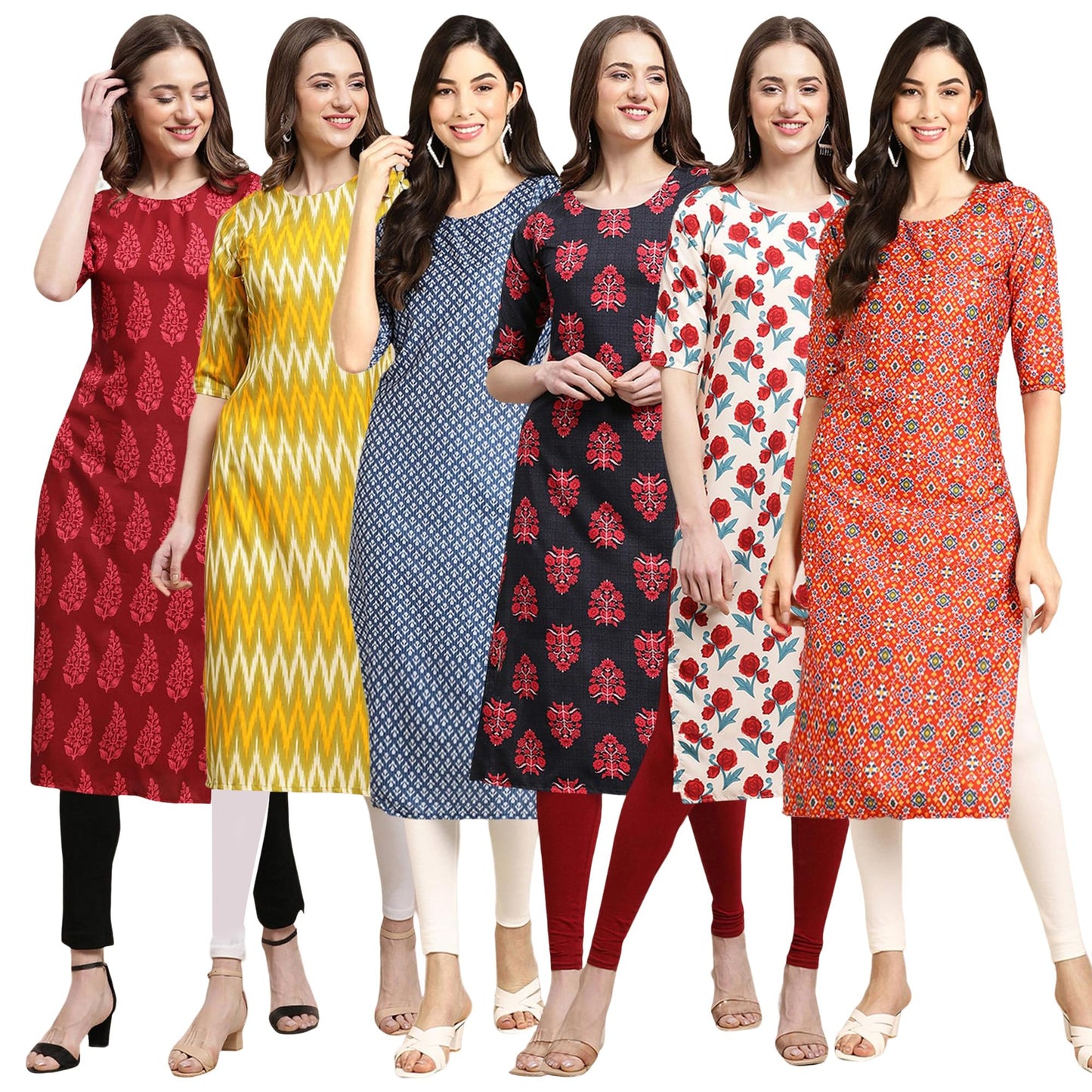 Pinkmint Crepe Printed Kurti For Womens College Wear Kurti For Women
