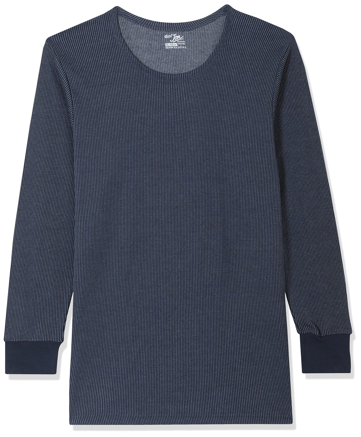 Rupa Jon Winter Thermal Top for Men in Cotton Blend |Round Neck Inner Thermal Wear | Full Sleeves and Snug Fit | Premium Thermal
