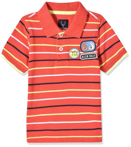 Allen Solly Boys Striped Polo Neck Polo Shirt