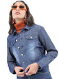 Ketch WomenS A-Line Coat (Khjk000092_Blue