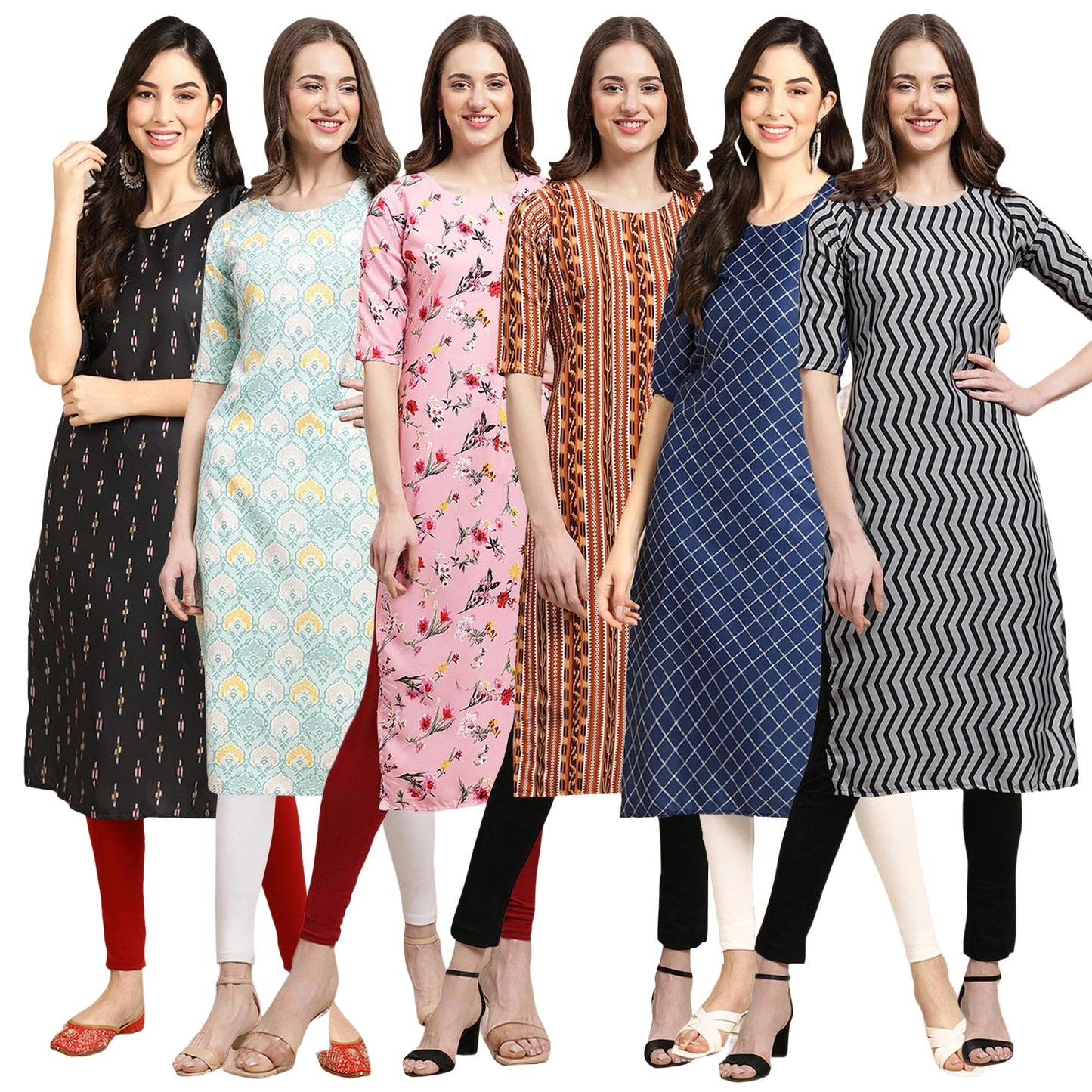Pinkmint Crepe Printed Kurti For Womens College Wear Kurti For Women