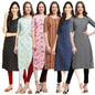 Pinkmint Crepe Printed Kurti For Womens College Wear Kurti For Women