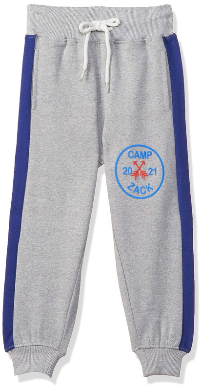 T2F Boys Regular Fit Mid Rise Track Pant Grey