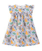ANIMAL PRINT RUFFLE DRESS MULTI - COL