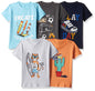 T2F Boys Solid Regular Fit T-Shirt (TSRT5P07_Multicolour