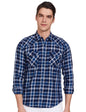 Pepe Jeans MenS Checkered Regular Shirt (Pm307260_Navy L)