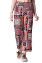 POPWINGS Casual Boho Printed Side Wide Leg Trousers for Women || Summer Wear Comfortable Pull-On Women Trousers || Latest Wester