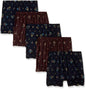 Rupa Jon Printed Trunk for Boys | 100% Cotton Fabric | Inner Elastic | Pack of 5 Assorted