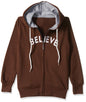 T2F Cotton Hooded Neck Regular Fit Hoodie (Boys-SS_35_Brown