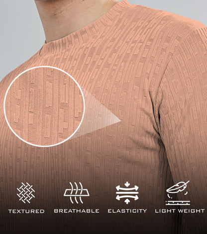 SHODOX Mens Solid Polycotton Round Neck Full Sleeve Regular fit Tshirt (Pack of 1)