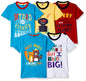 T2F Boy Cotton Printed Regular Fit T-Shirt (Pack of 5),Multicolour,13-14 Years