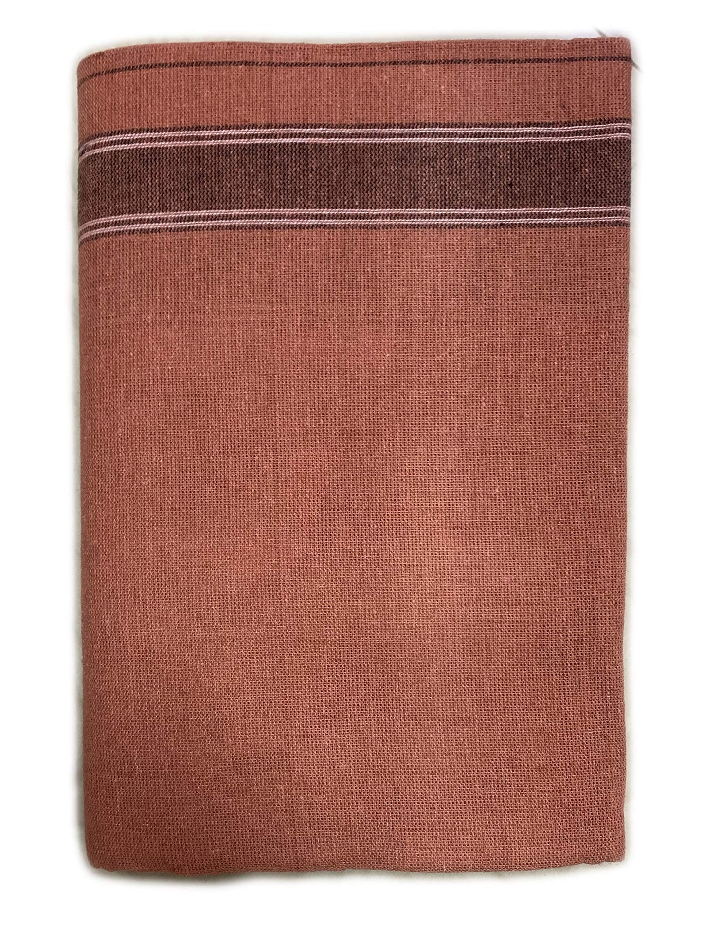 Prakasam Cotton Mens Colour Thalapathi Border Single Dhoti/Size1.28X2.00 Mtrs/Combo Pack Of 2 Dhoties