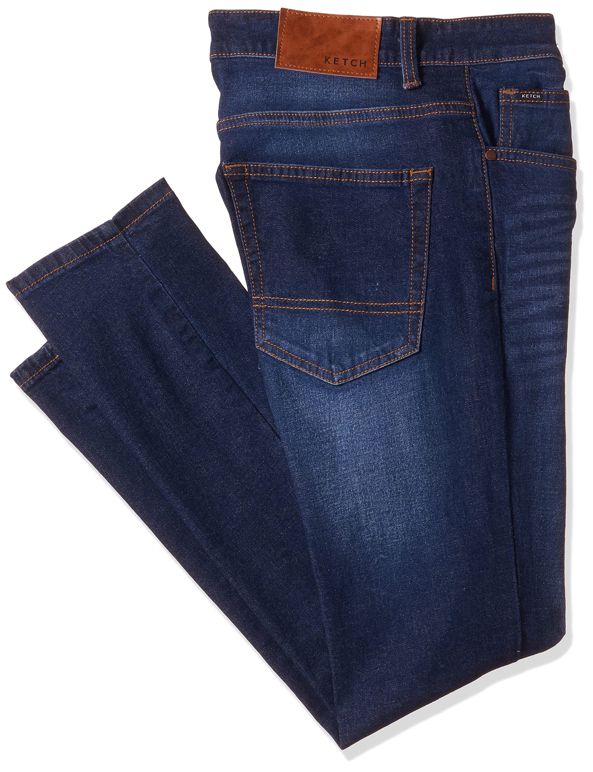 Ketch Mens Indigo Slim Fit Jeans