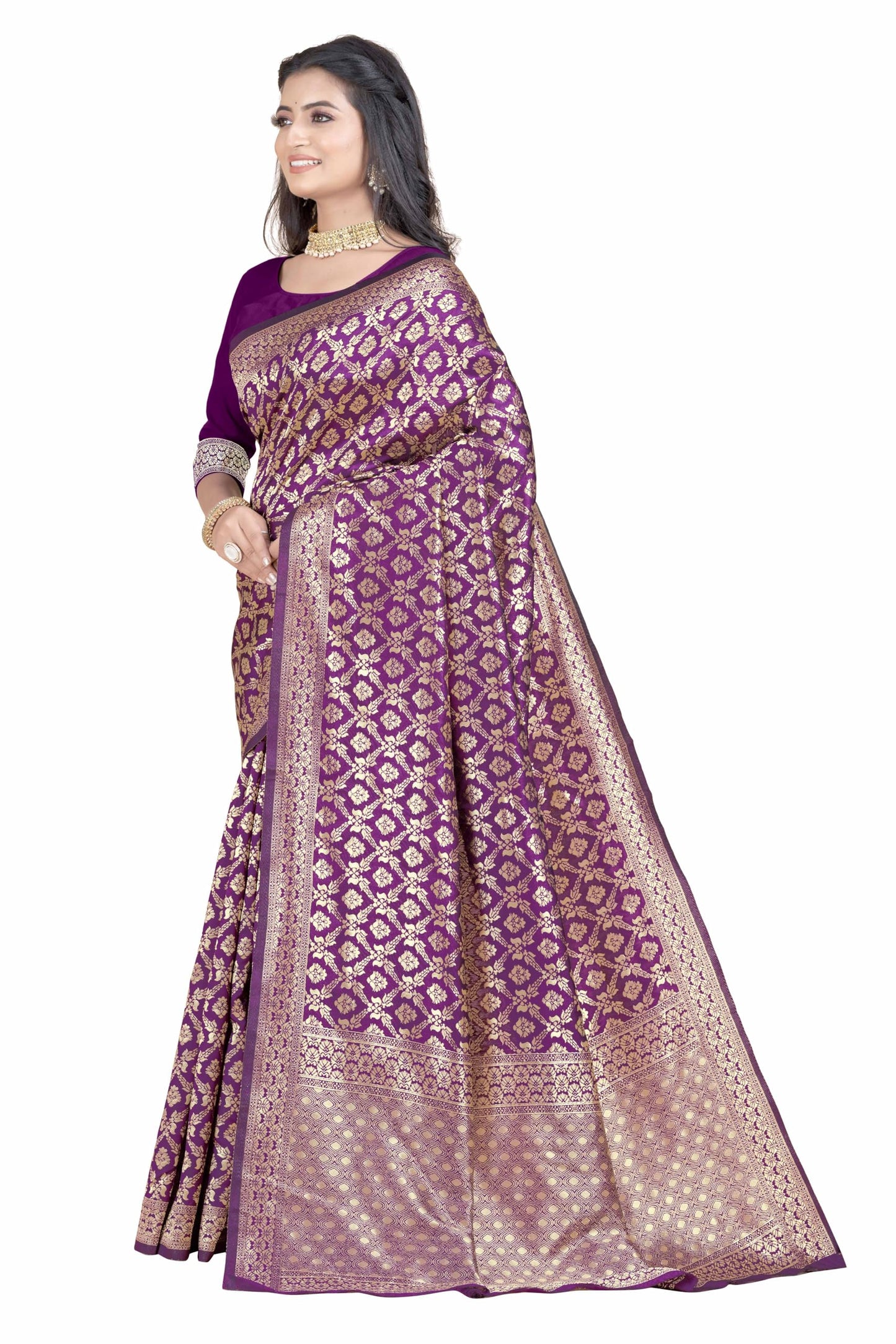 Sugathari WomenS Banarasi Saree Pure Kanjivaram Silk Saree Soft New Ladies 2023 Design Wear Pattu Sarees Latest Party Sari Coll