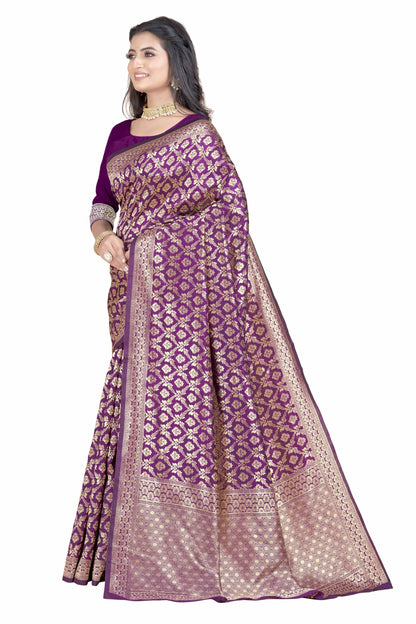 Sugathari WomenS Banarasi Saree Pure Kanjivaram Silk Saree Soft New Ladies 2023 Design Wear Pattu Sarees Latest Party Sari Coll