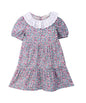 DITSY PRINT COLLAR DRESS MULTI