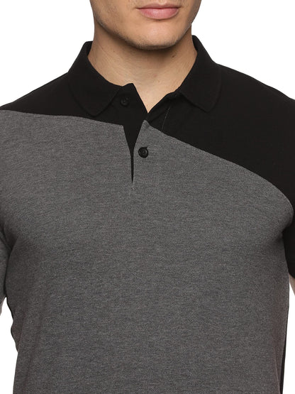 ADRO Premium Cotton Multicolor Polo T-Shirt for Men (PN23-S2-BLDG_Black)