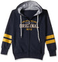 T2F Cotton Hooded Neck Regular Fit Hoodie (Boys-SS_35_Navy