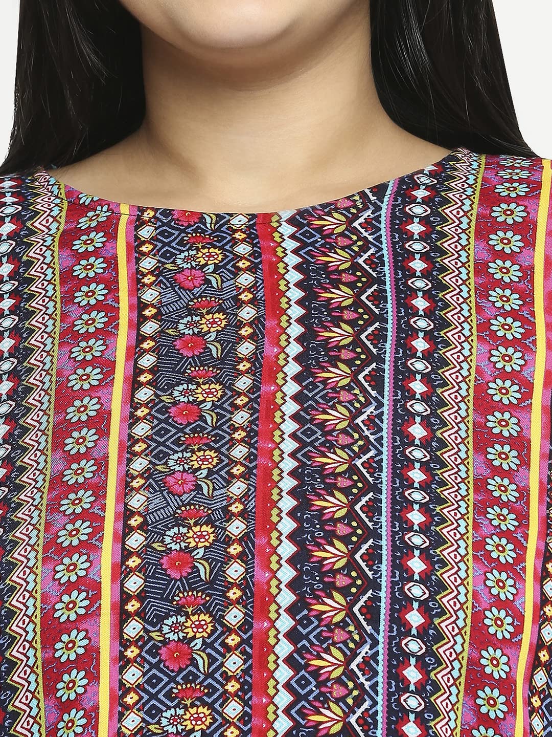 Style Quotient Women Multi Floral Polyester Regular Smart Casual Top