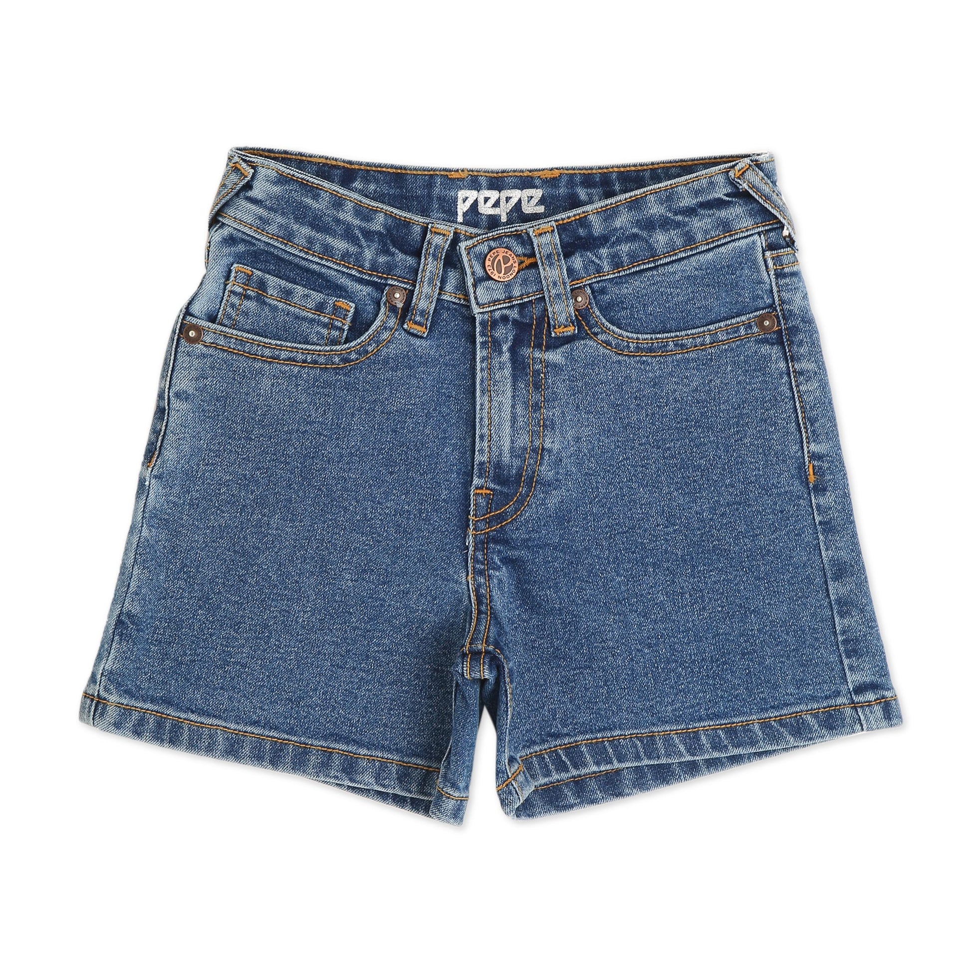 Pepe Jeans GirlS Chino Shorts (Pg800848Q03_Dark Wash