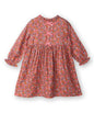 Bow detail fit and flare dress Rust