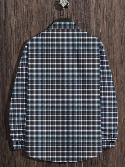 Noble Monk MenS Regular Long Sleeve Cotton Check Shirt | Casual Shirt With Spread Collar