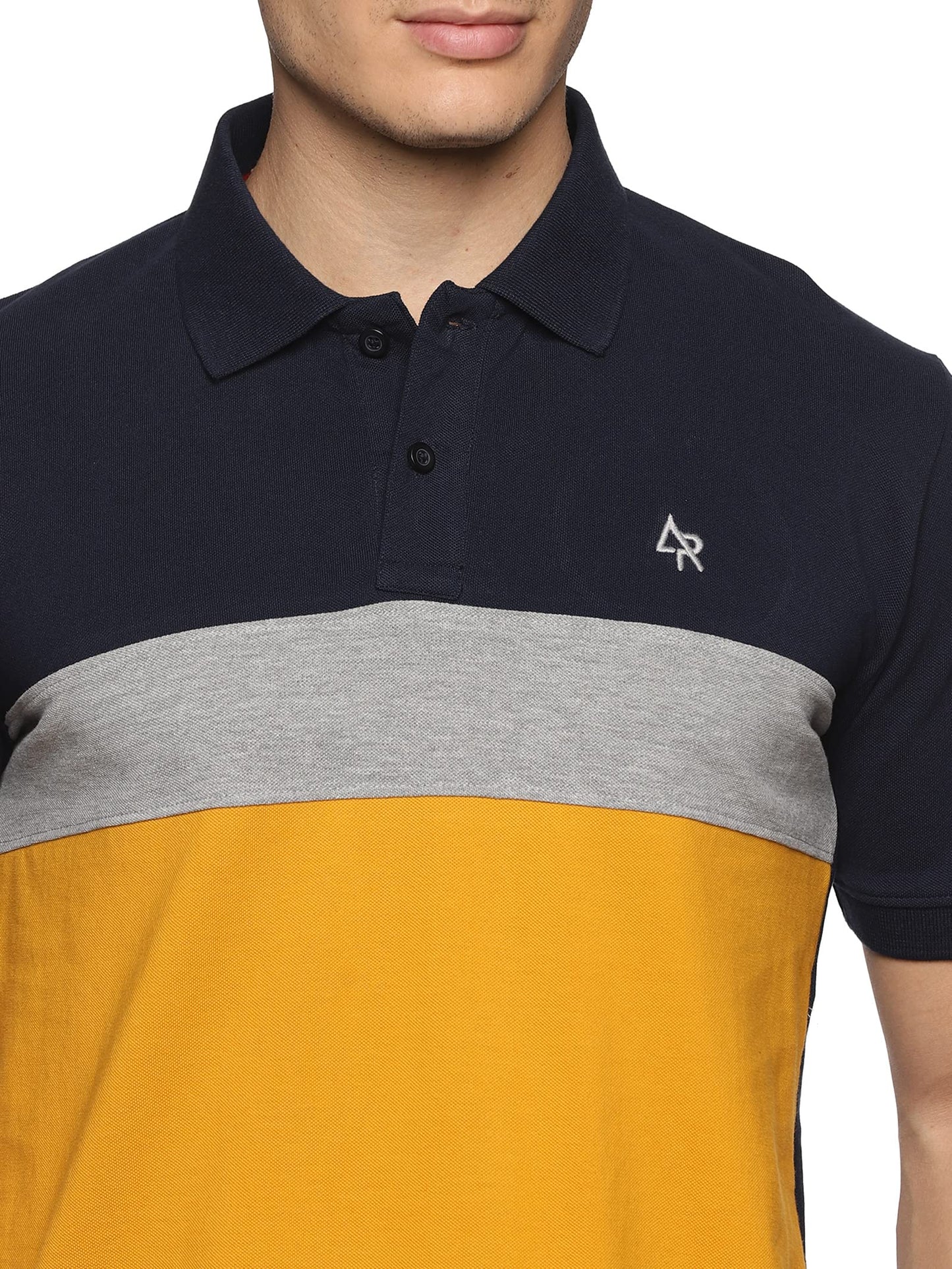 ADRO Premium Polo T-Shirt for Men (PN23-S1-NBGRMU-MU_Mustard)