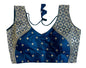 Pujia Mills Womens Sequin Embroidered V Neck Sleeveless Readymade Saree Blouse Indian Ethnic Designer Stitched Womens Readymad