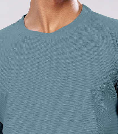 SHODOX Mens Solid Polycotton T Shirt | Round Neck | Long Sleeve | Plain Regular Fit Tshirt (Pack of 1)